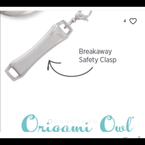 Origami Owl Silver Lanyard Breakaway Safety Clasp - Picture 3 of 9